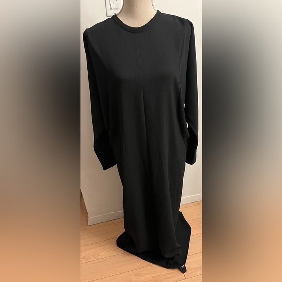 Zara black maxi dress medium dolman sleeves NWOT - Picture 4 of 8